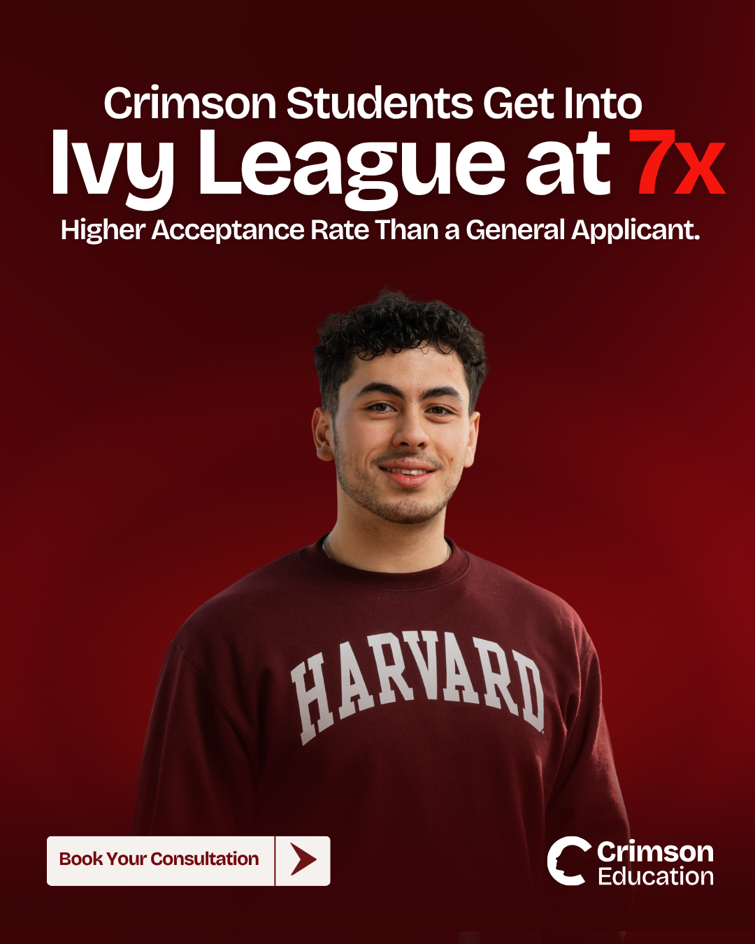 Crimson Education Facebook ad