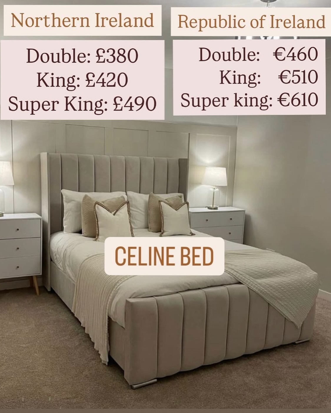 Bed4U Northern Ireland & Ireland Facebook ad