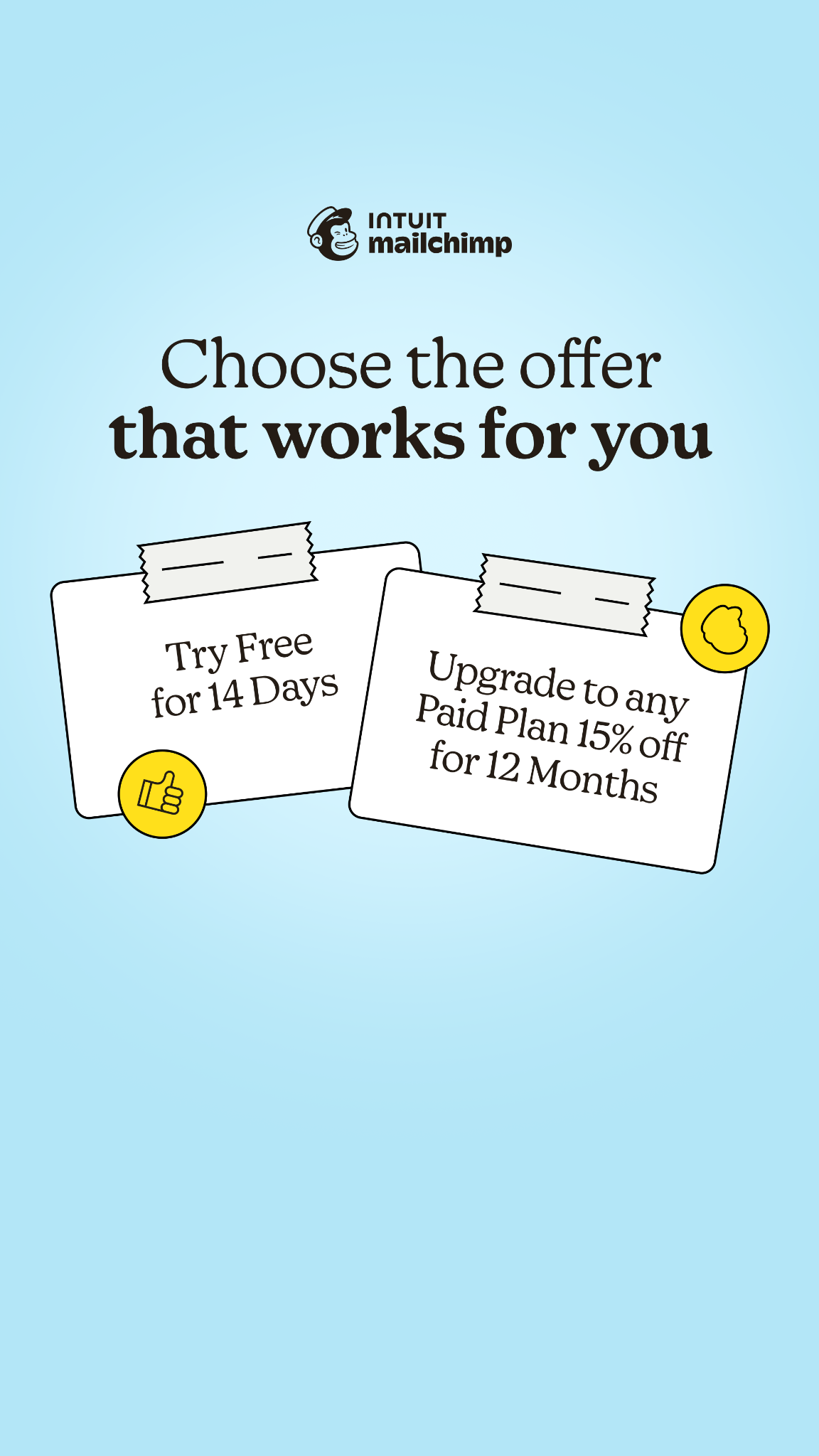 Intuit Mailchimp Facebook ad: Marketing plans that grow with you | Mailchimp
