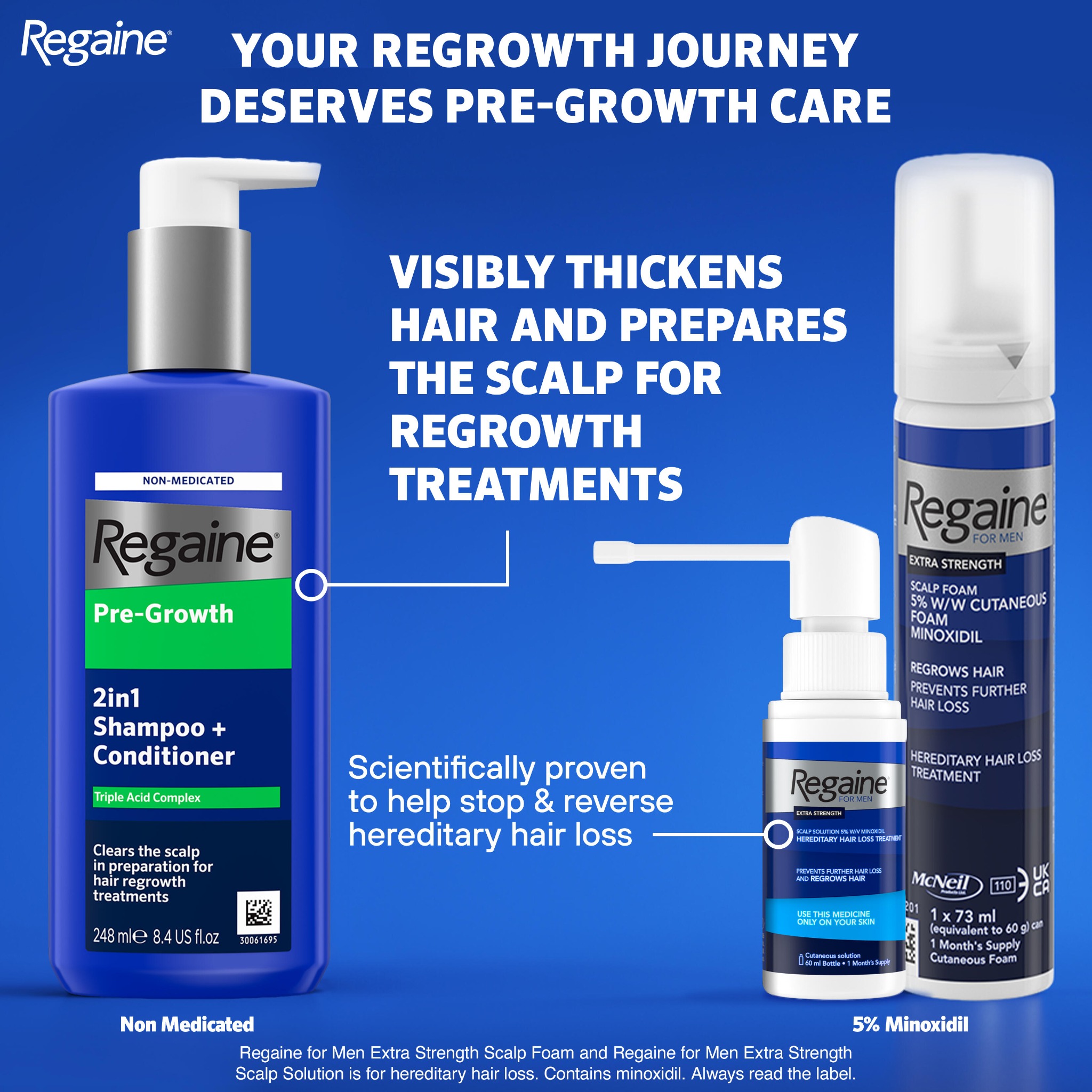 Regaine Facebook ad: Regaine, 30 years of expertise