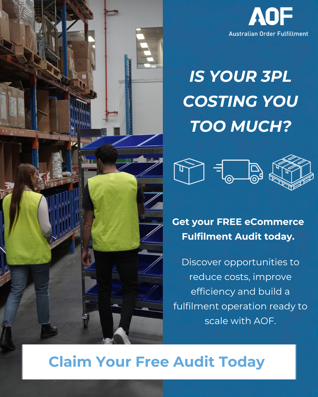 AOF Facebook ad: Stop Wasting Money on Shipping