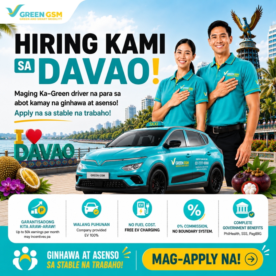 Ka-Green GSM Philippines Facebook ad: Mukita og hangtod ₱50,000 matag bulan isip Ka-Green Driver!