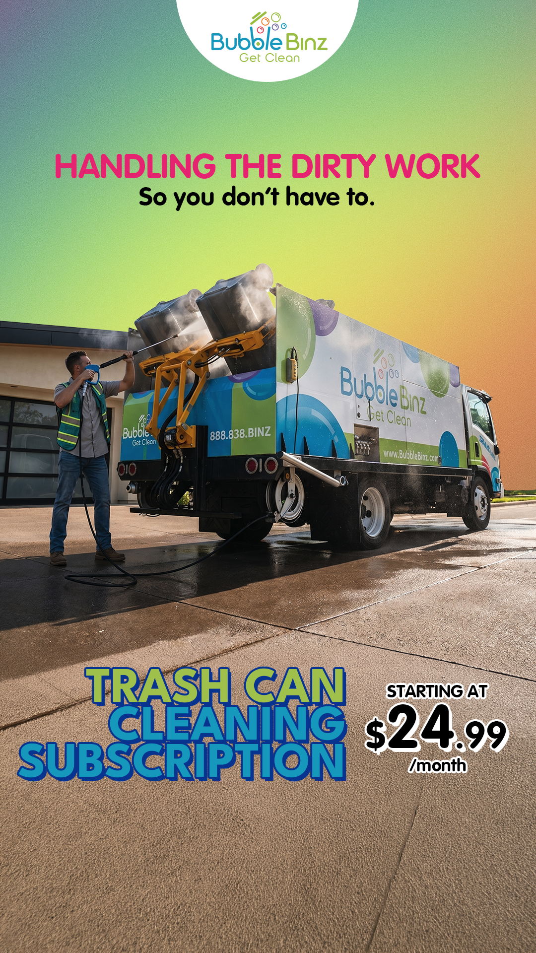 Bubble Binz Facebook ad