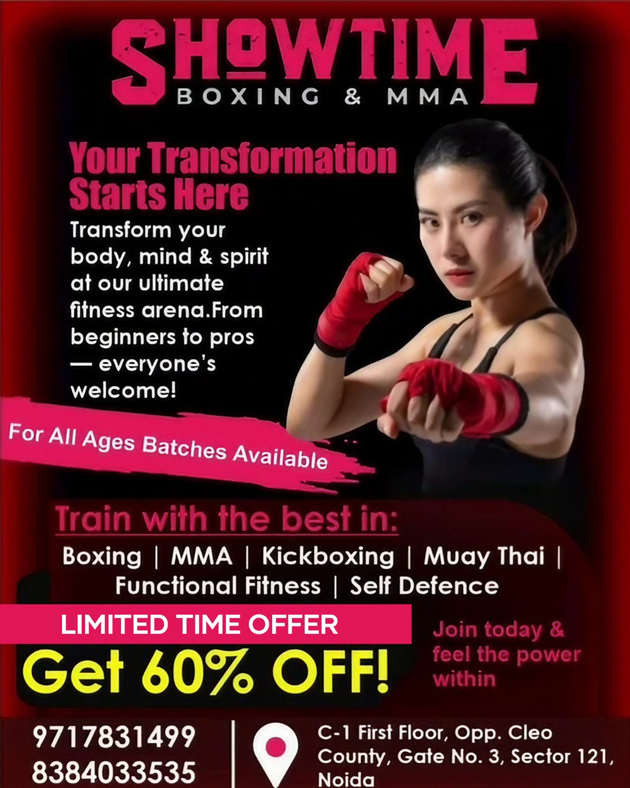 Showtime Boxing Mma Facebook ad: Ready to unleash the fighter within?