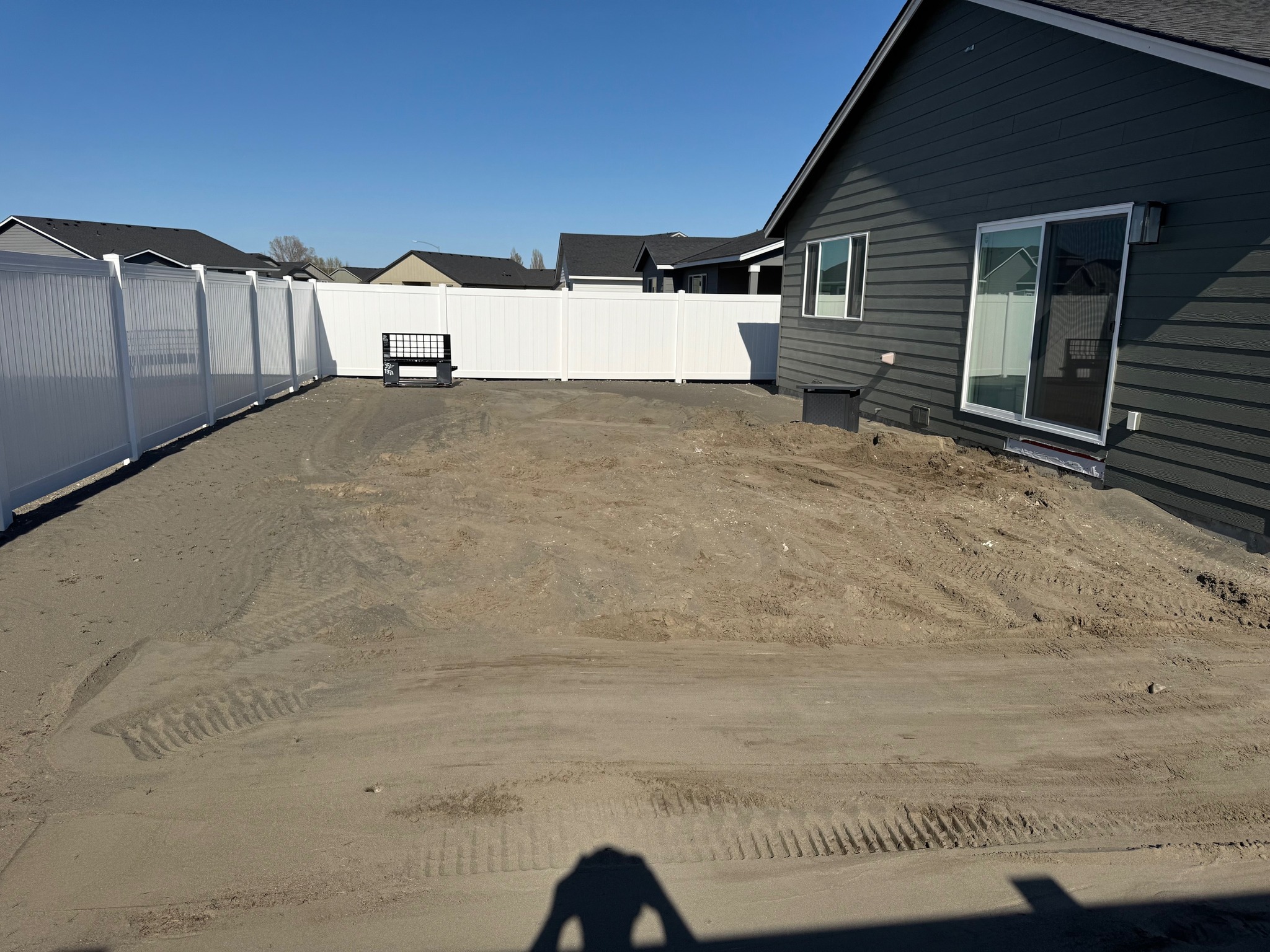 Epic Earthworks Facebook ad: Transformed this sandy backyard into a beautiful oasis…