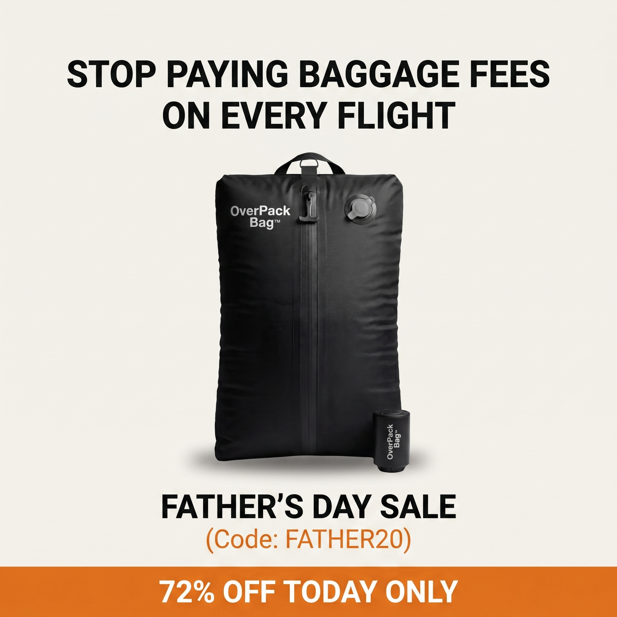 OverpackBag Facebook ad