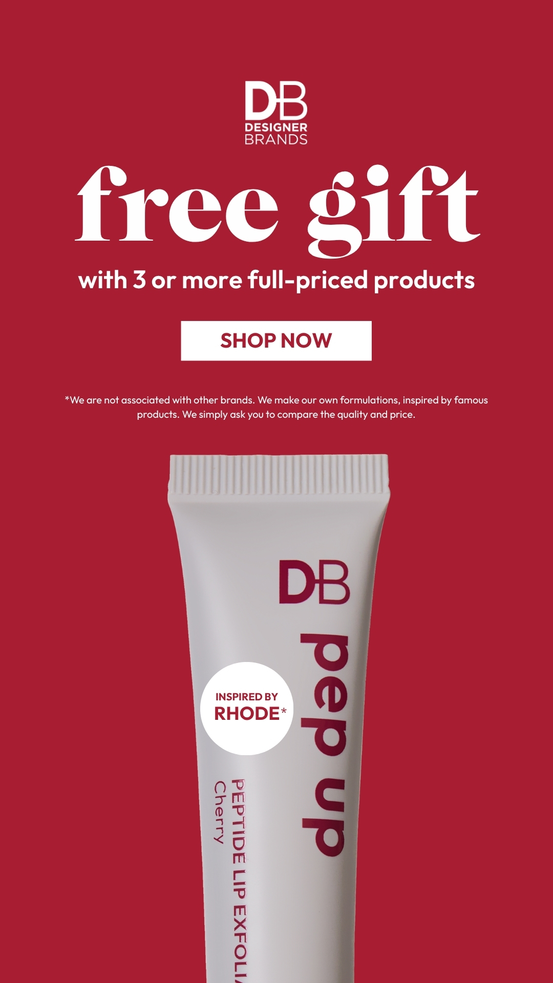 Designer Brands Cosmetics Facebook ad