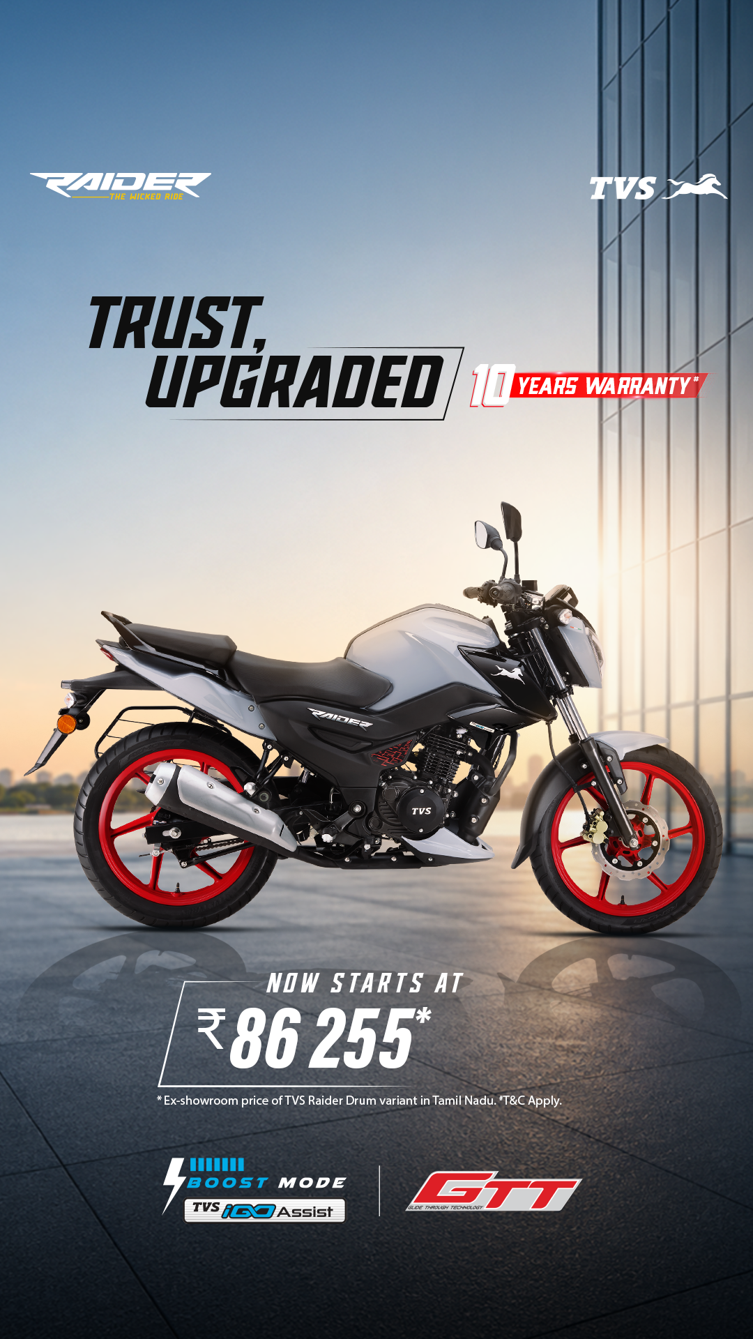 TVS Raider Facebook ad