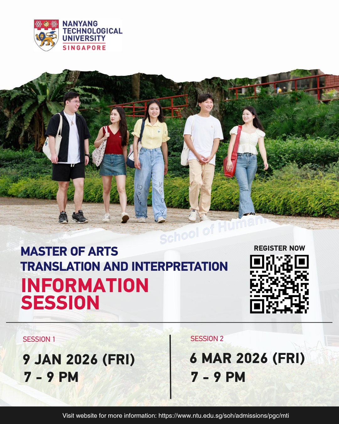 NTU Master of Arts in Translation and Interpretation Programme Facebook ad: Information Session