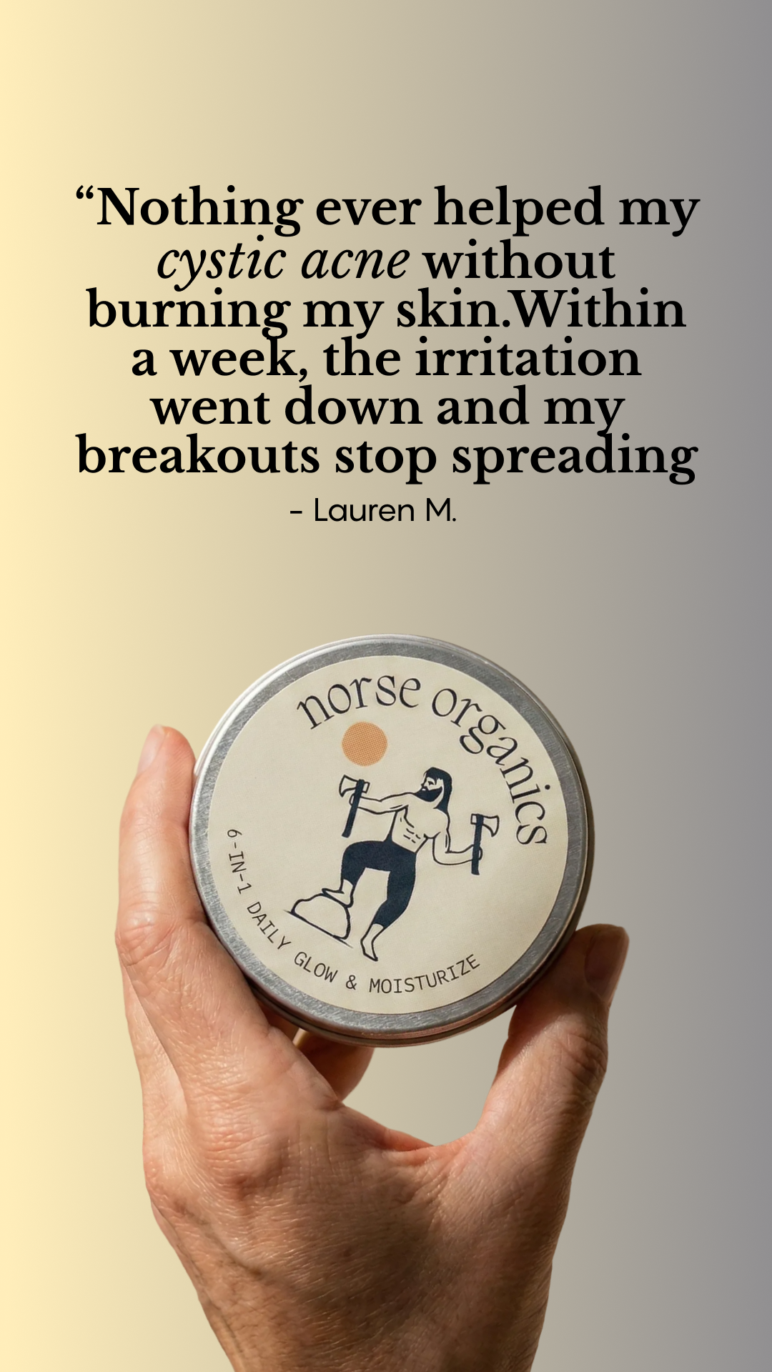 Norse Organics Facebook ad