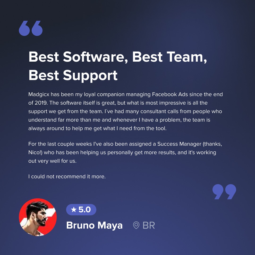 madgicx.com Facebook ad