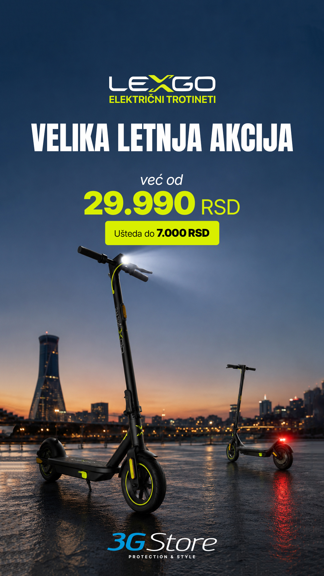 3G Store Facebook ad: već od 29.990 RSD!