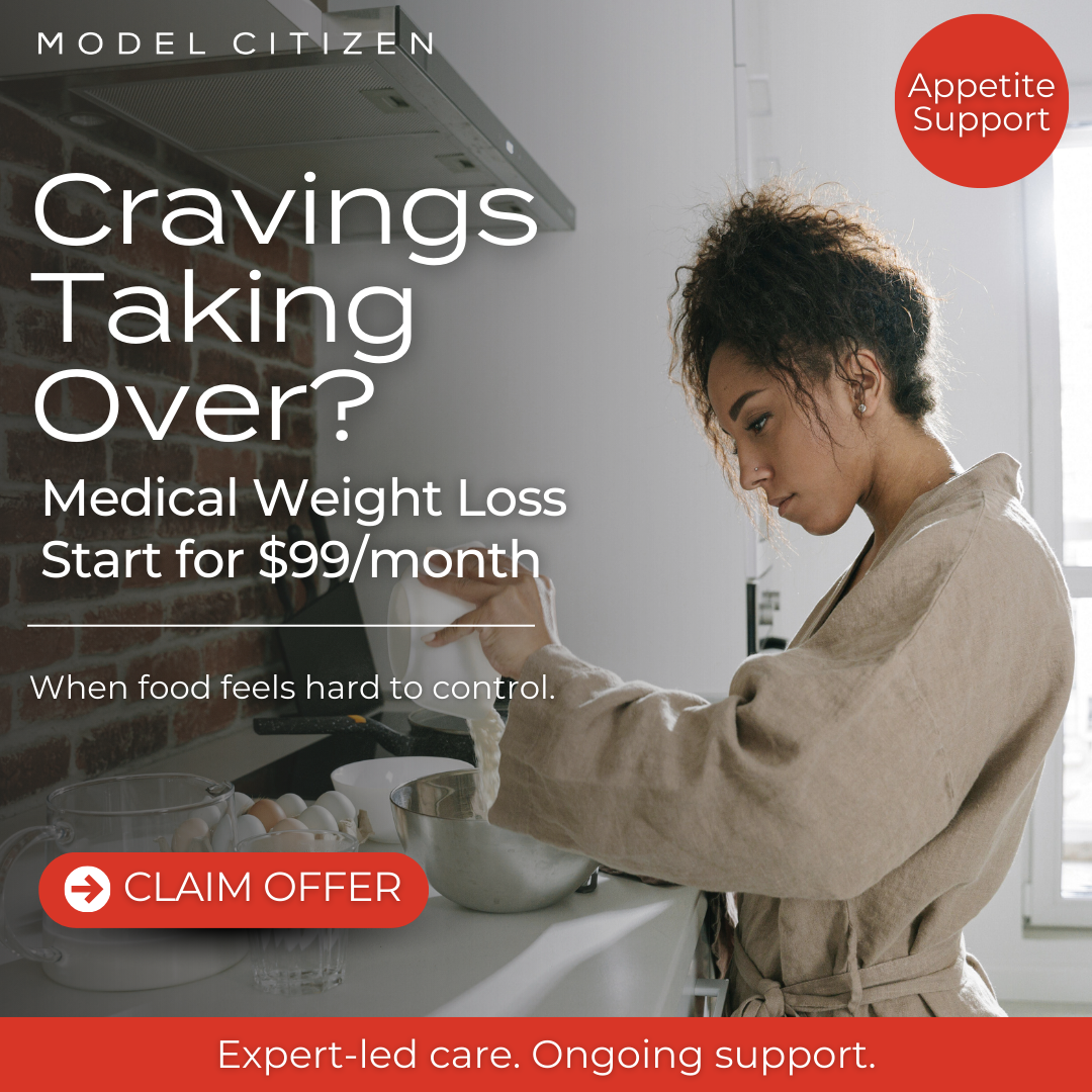 Model Citizen Facebook ad: Craving Control for $99/month