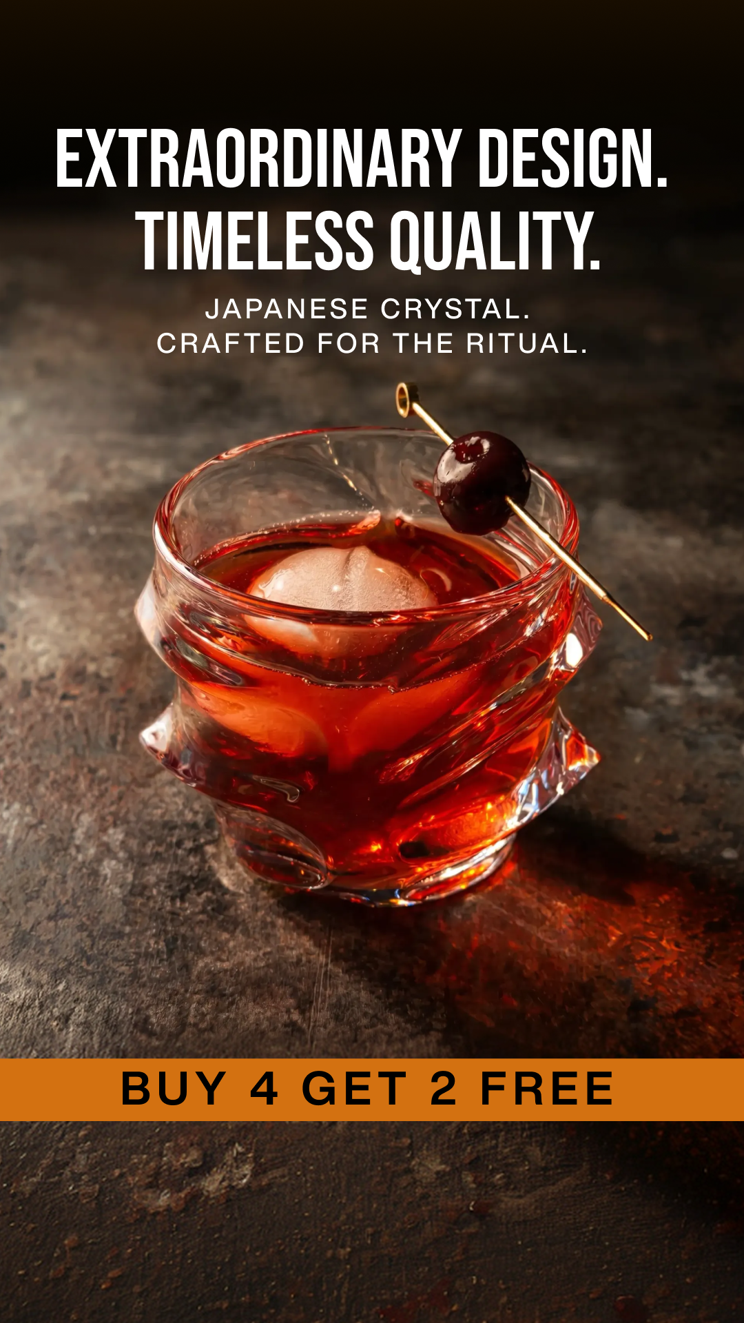 TsukiGlass Facebook ad: Not Your Average Glass, Feel The Storm Difference