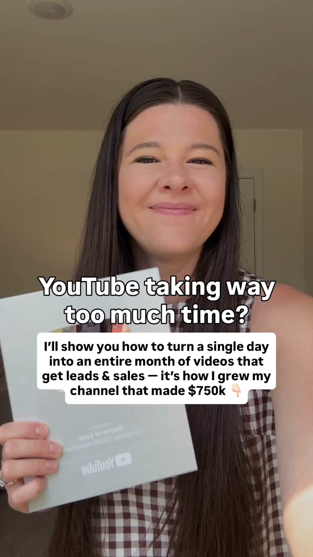 Stephanie Kase Facebook ad: Your entire month of YouTube, done in a single day