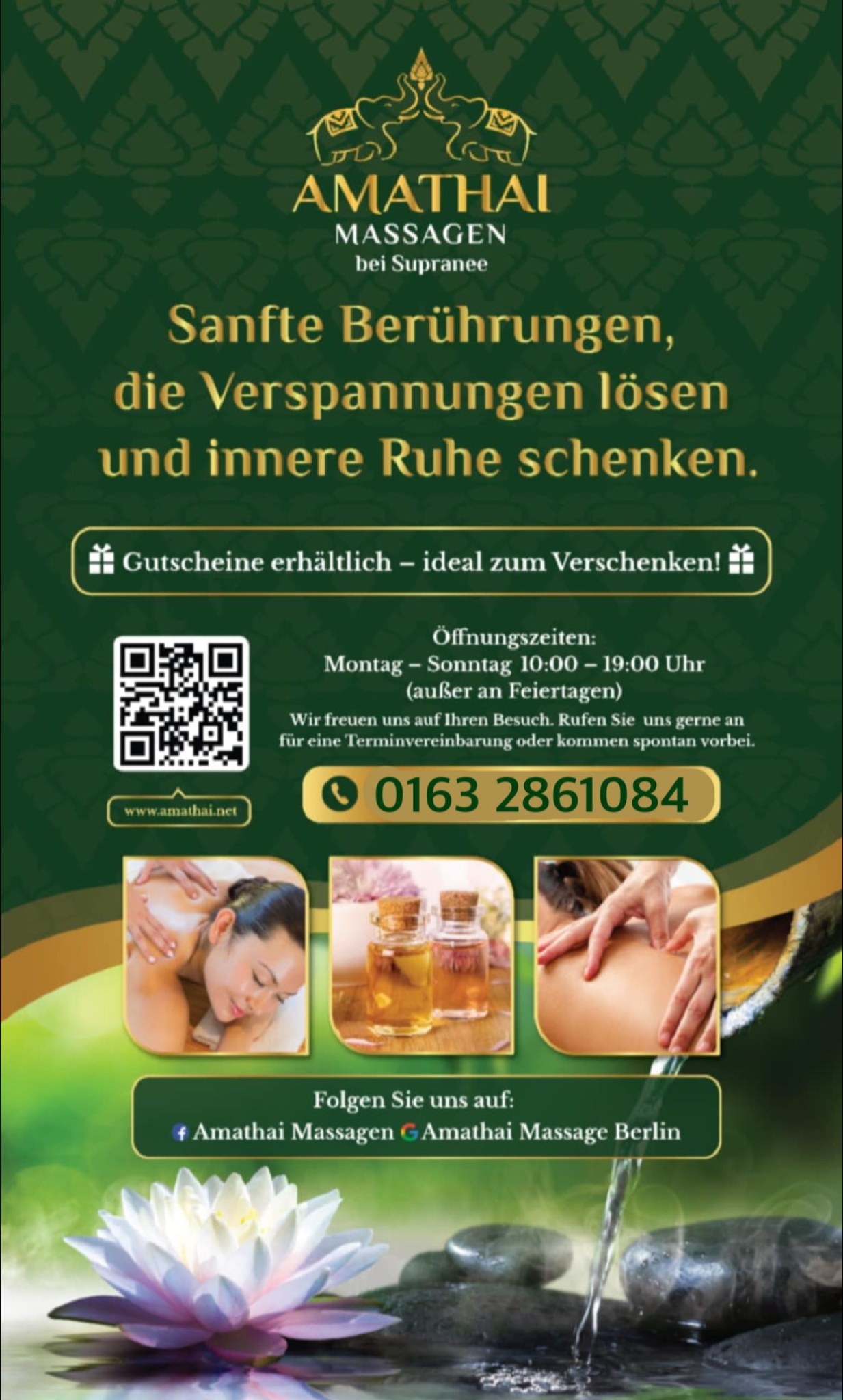 Amathai Massage Facebook ad: Macht Eure Beziehung stärker!