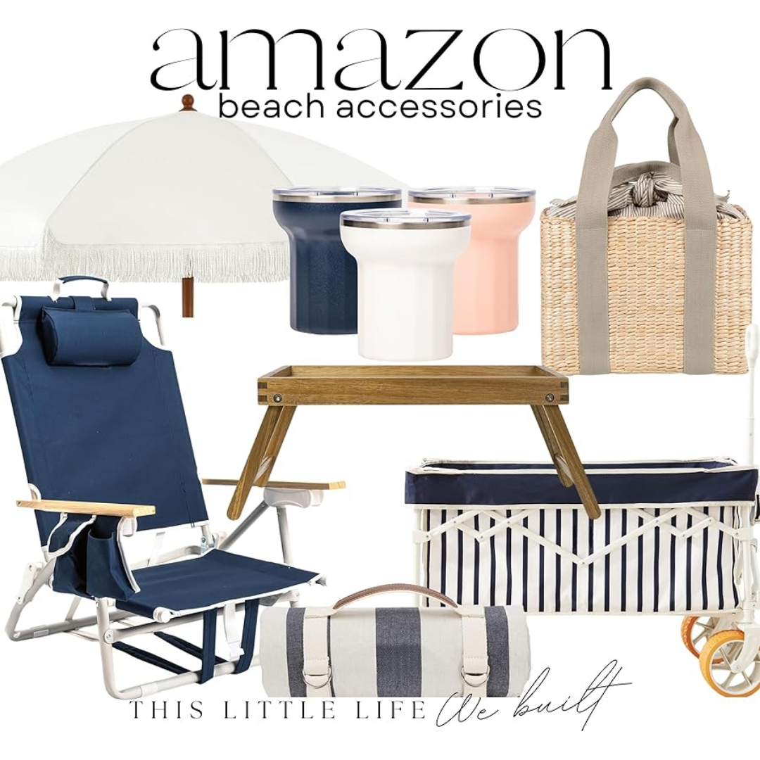 This Little Life We Built Blog Facebook ad: Styled Beach Essentials