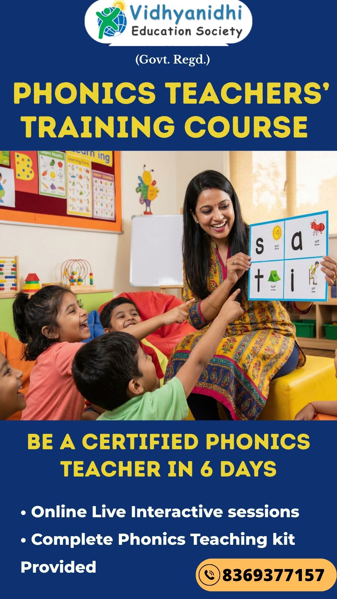 Phonics Teacher Training Facebook ad from Apr 12, 2026