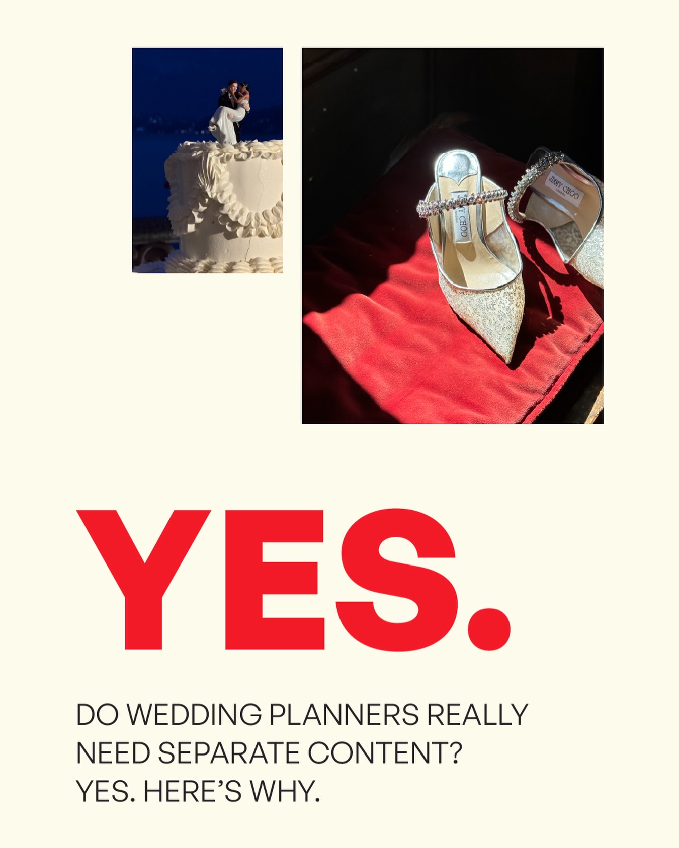 Creators Obsession Facebook ad: One wedding can generate hundreds of pieces of…