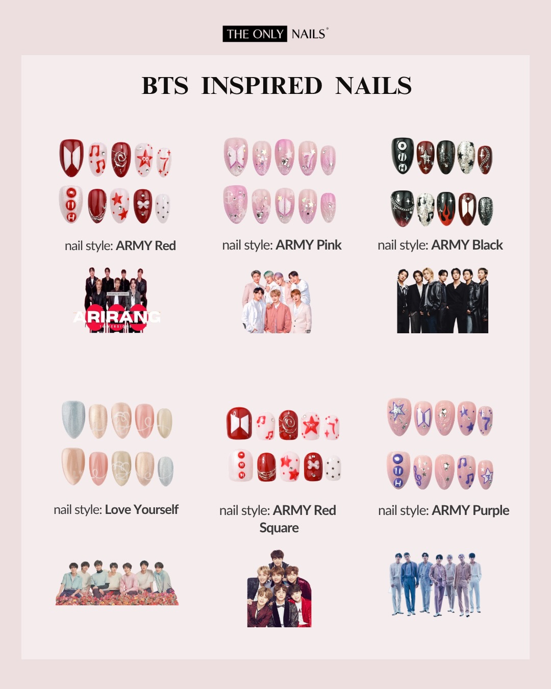 Theonlynailsofficial Facebook ad: Calling all ARMY!