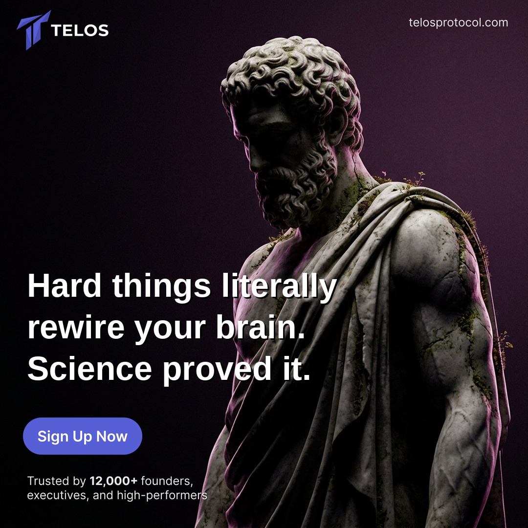 Telos Facebook ad: The First Identity-Based Habit App