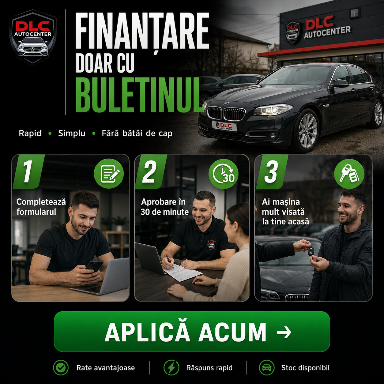 DLC Autocenter - Masini in rate Buzau Facebook ad: Alege o mașină care îți oferă siguranță, nu…