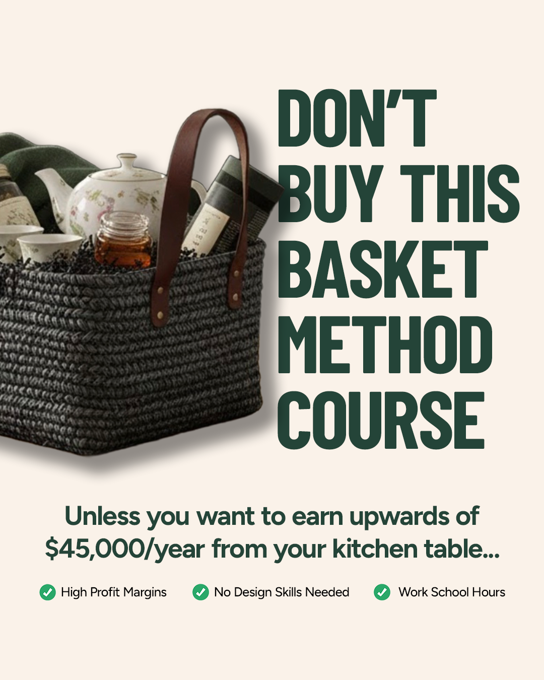 The Gift Basket Method Facebook ad
