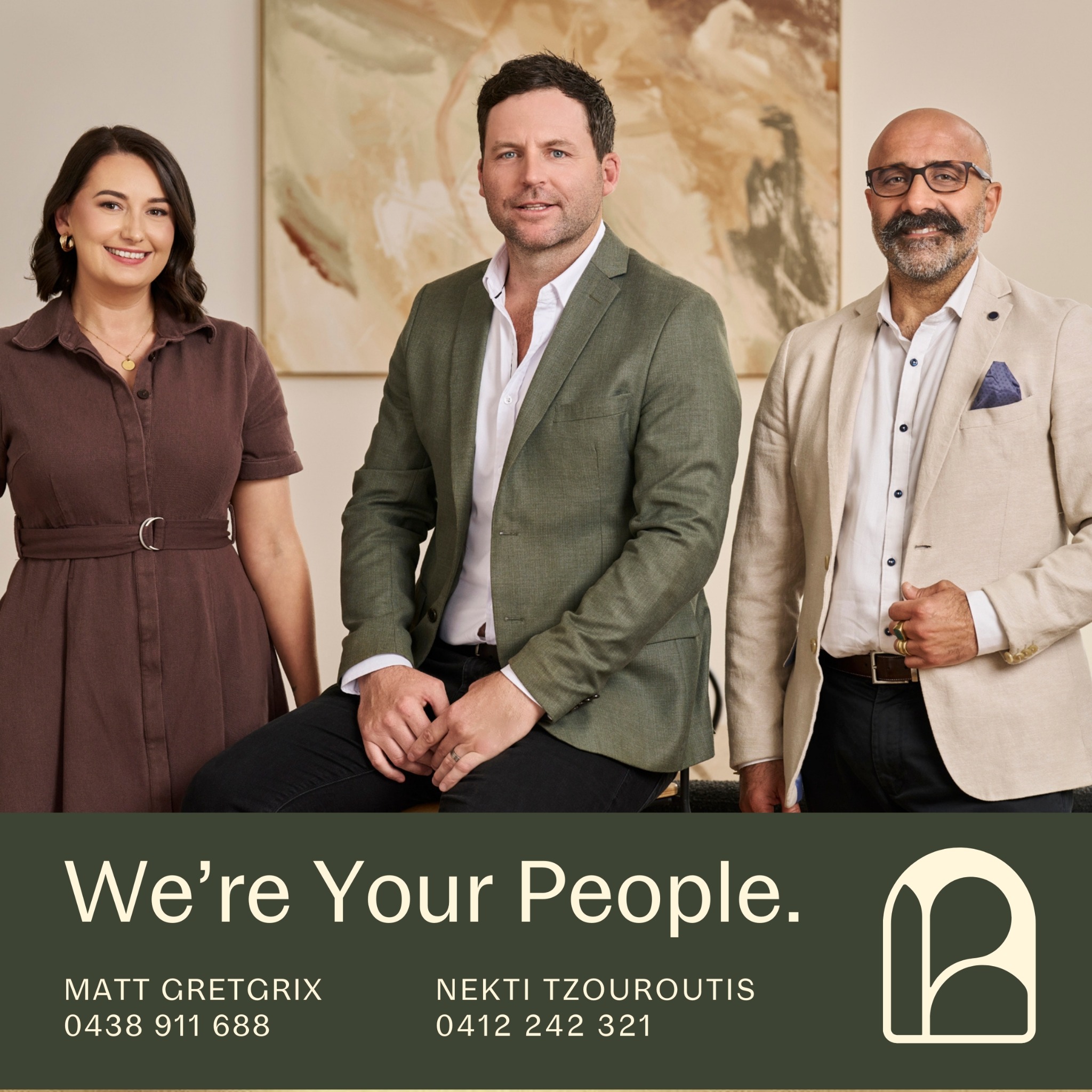 Nekti Tzouroutis and Matt Gretgrix at Bendigo Real Estate Facebook ad: Buying or Selling your home isn't just a…