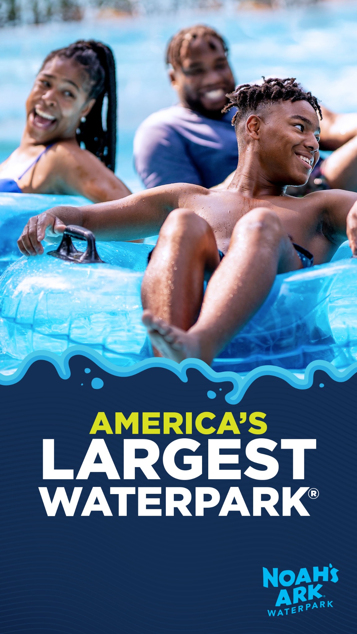 Noah's Ark Waterpark Facebook ad from May 20, 2026