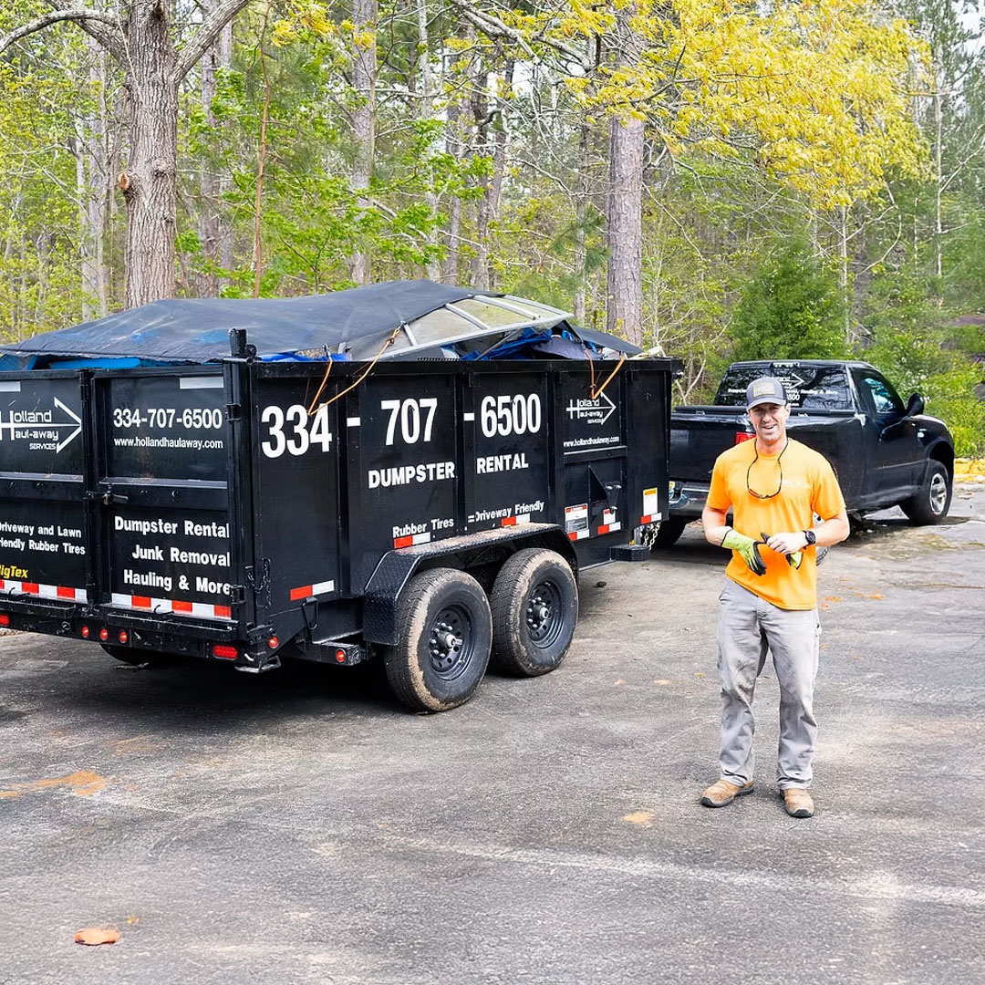 Holland Haul-Away Services, LLC Facebook ad: Affordable pricing, no hidden fees, and delivery you…