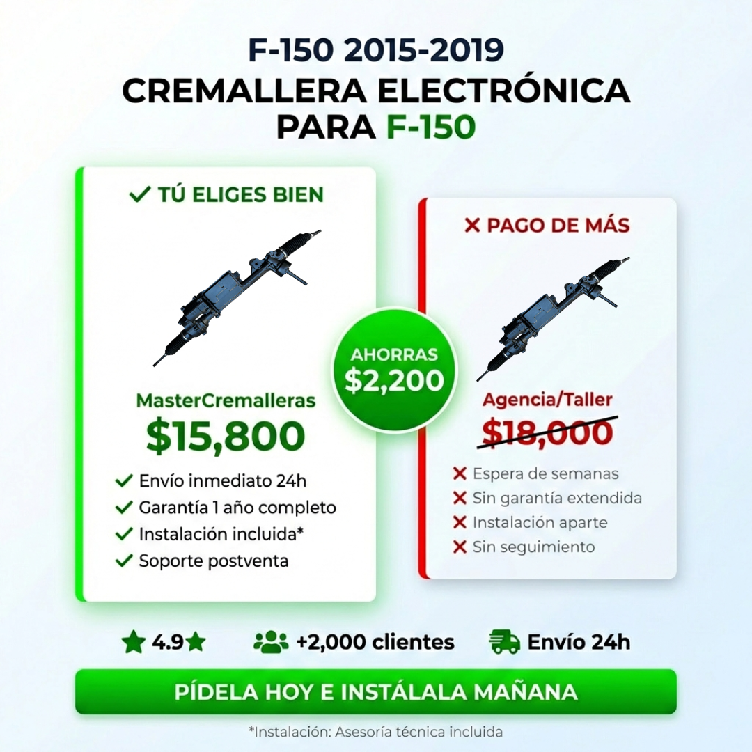 Master Cremalleras Facebook ad: Cremalleras Eléctricas Para F150 3MSI