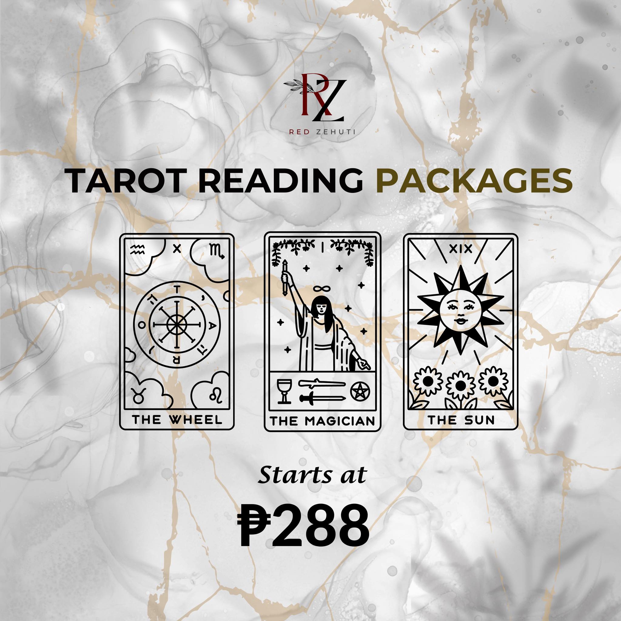 Red Trimurti Facebook ad: Tarot Reading Services