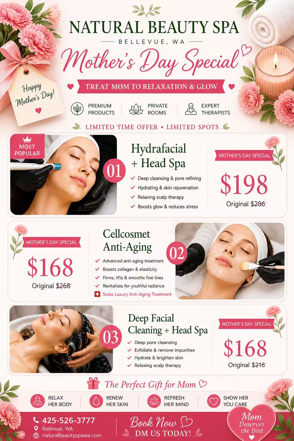 Natural Beauty Spa Facebook ad