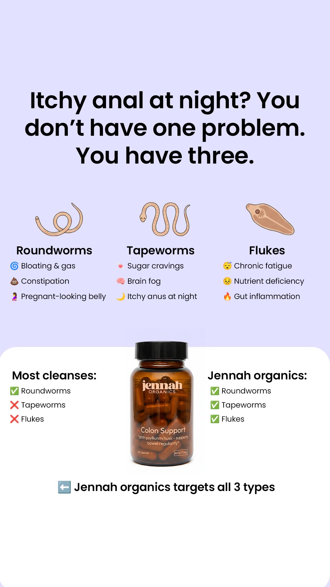 Jennah Organics Facebook ad