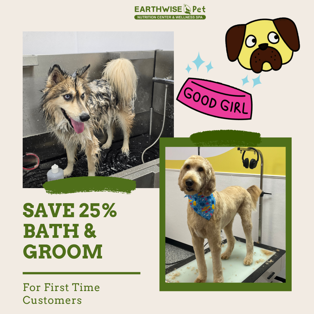 EarthWise Pet - Fuquay NC Facebook ad: From Scruffy to Fluffy - Book Your Pup Today