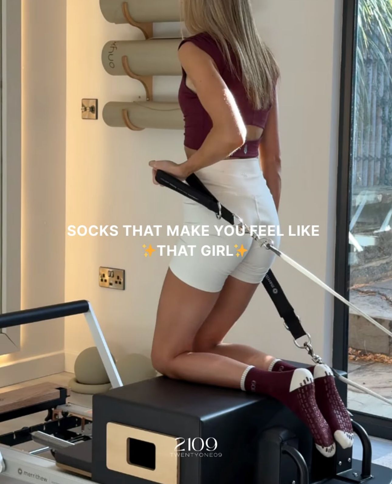 TwentyOne09 Pilates Grip Socks Facebook ad