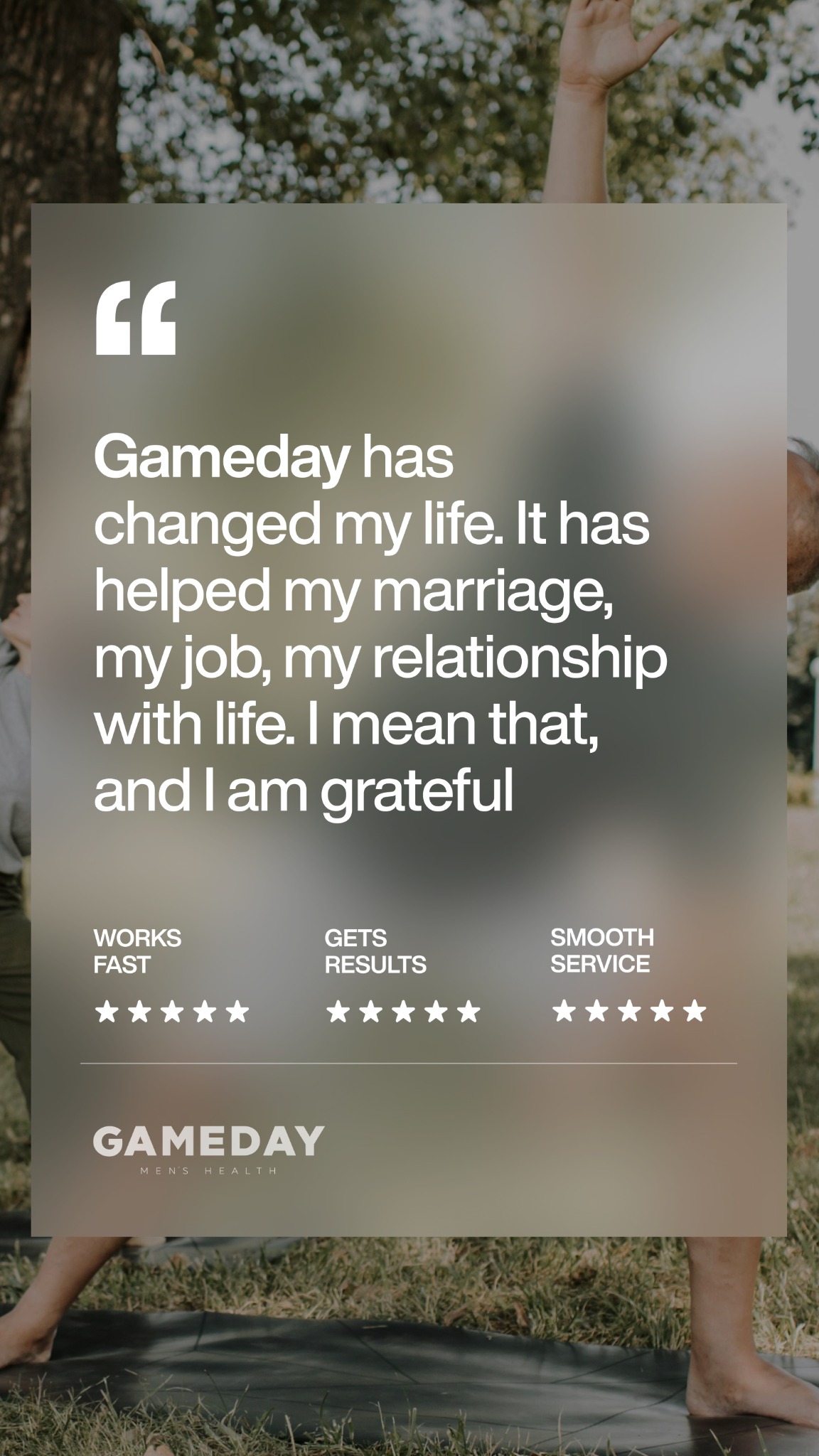 Gameday Men's Health Facebook ad