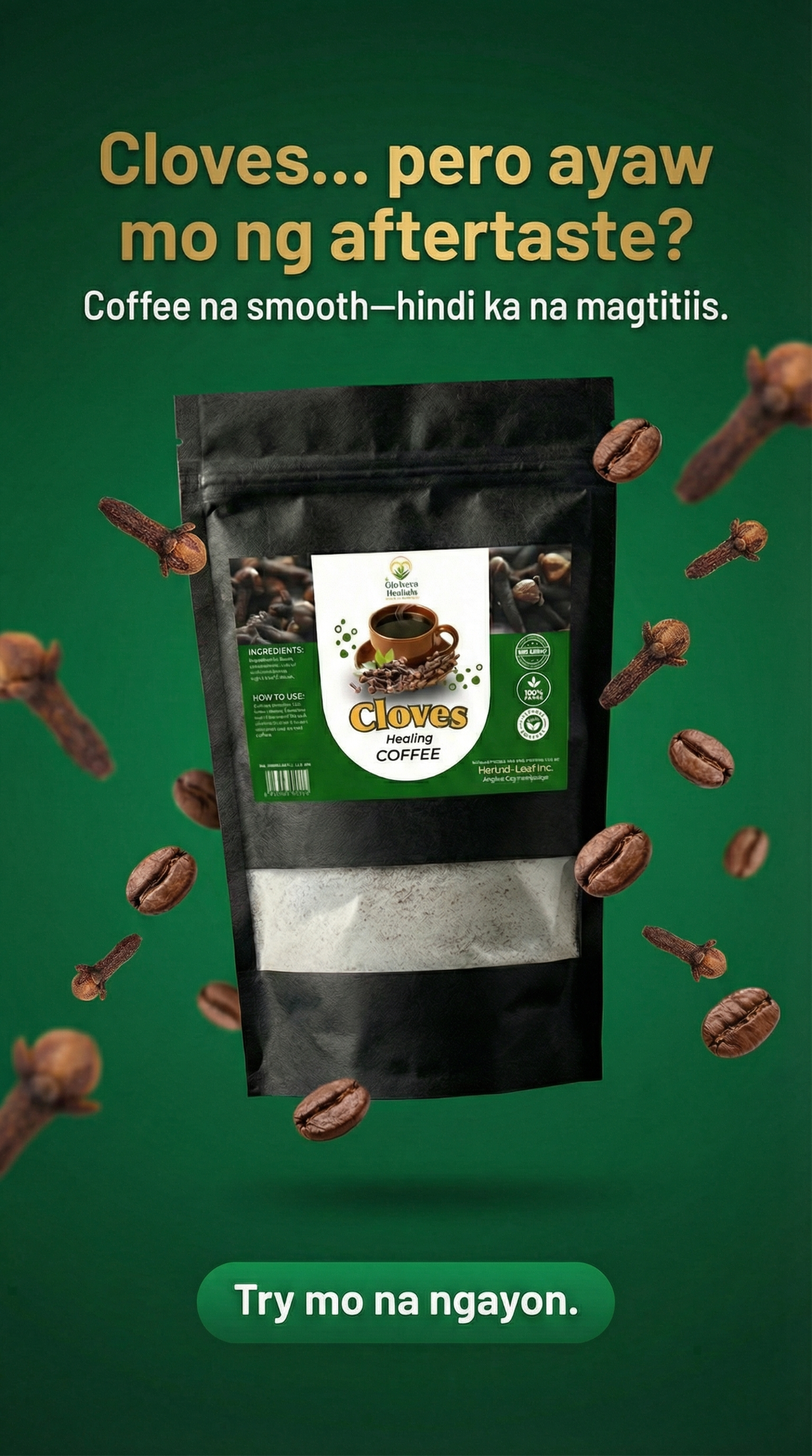 Ginhawa Herbals Facebook ad: CLAIM YOUR FREEBIE TODAY!