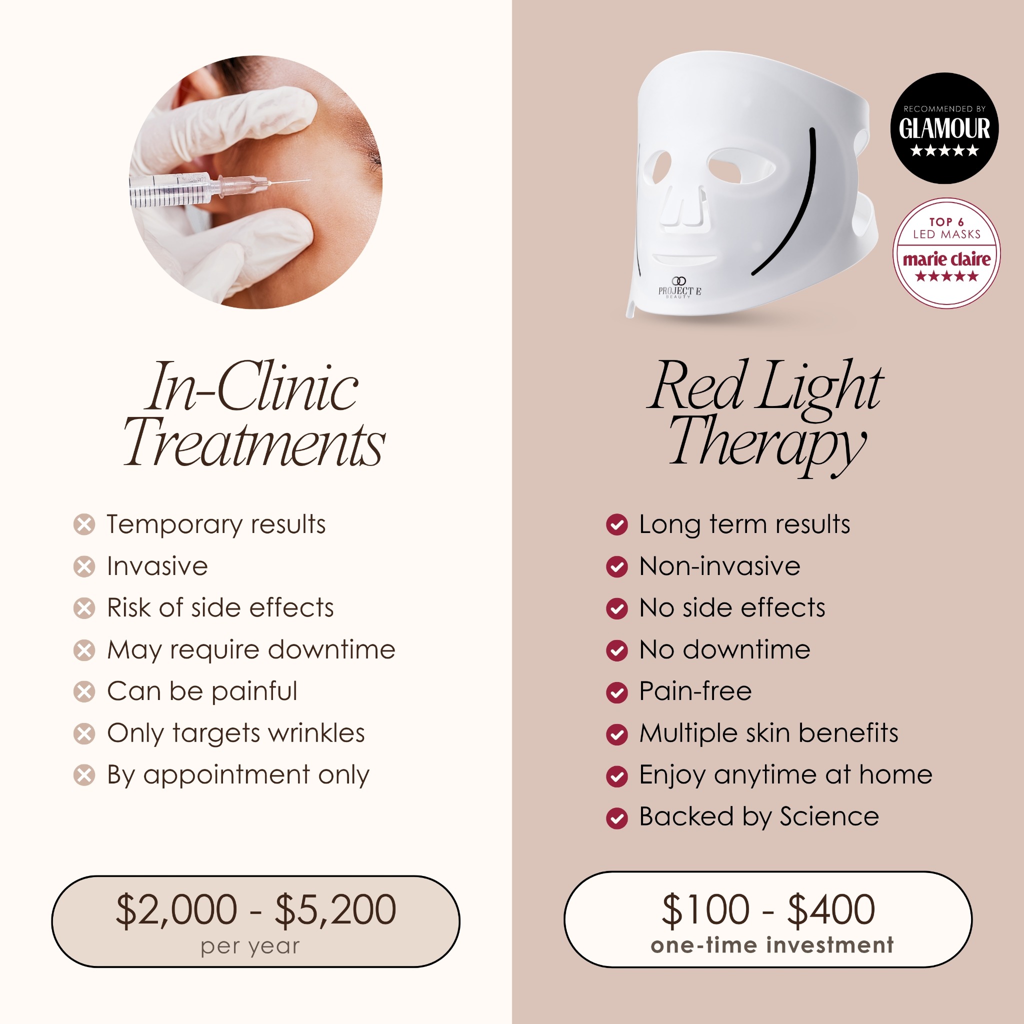 Project E Beauty Facebook ad