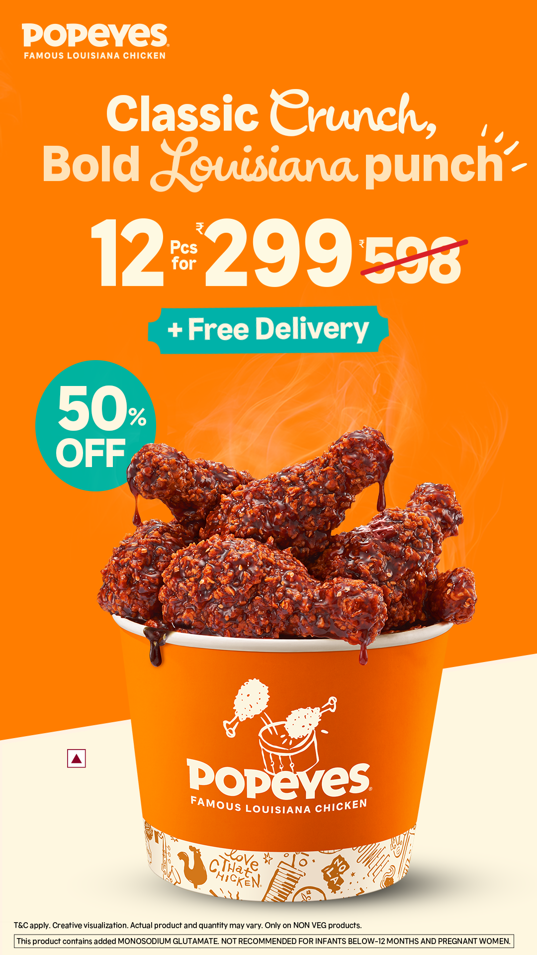 Popeyes India Facebook ad