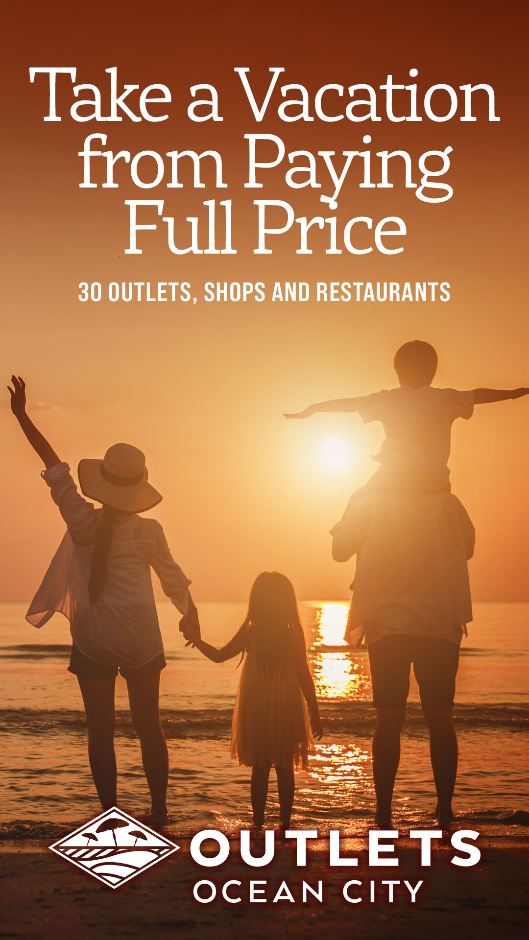 Outlets Ocean City Facebook ad from Jun 1, 2026