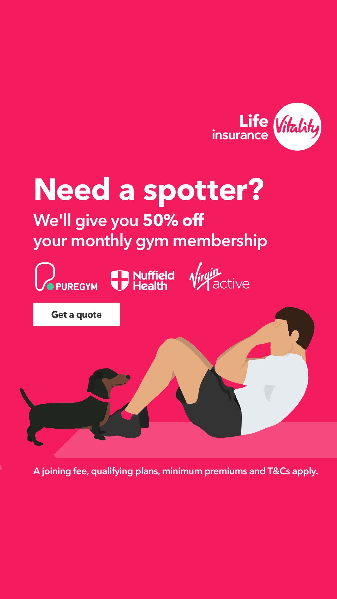 Vitality UK Facebook ad