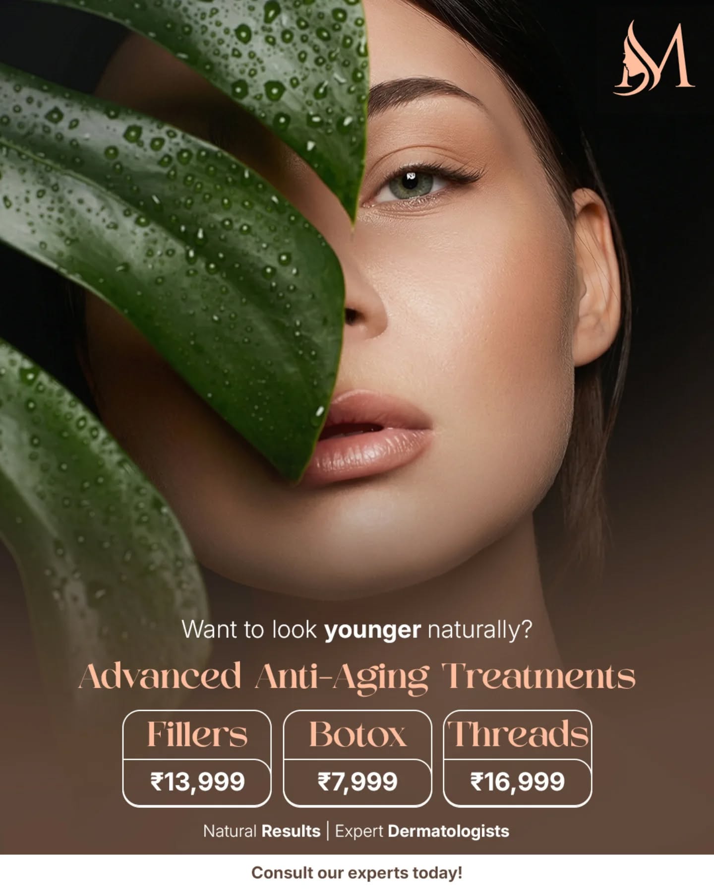 The Monalisa clinic Gurugram Facebook ad: Looking younger isn’t about changing your face, it’s…