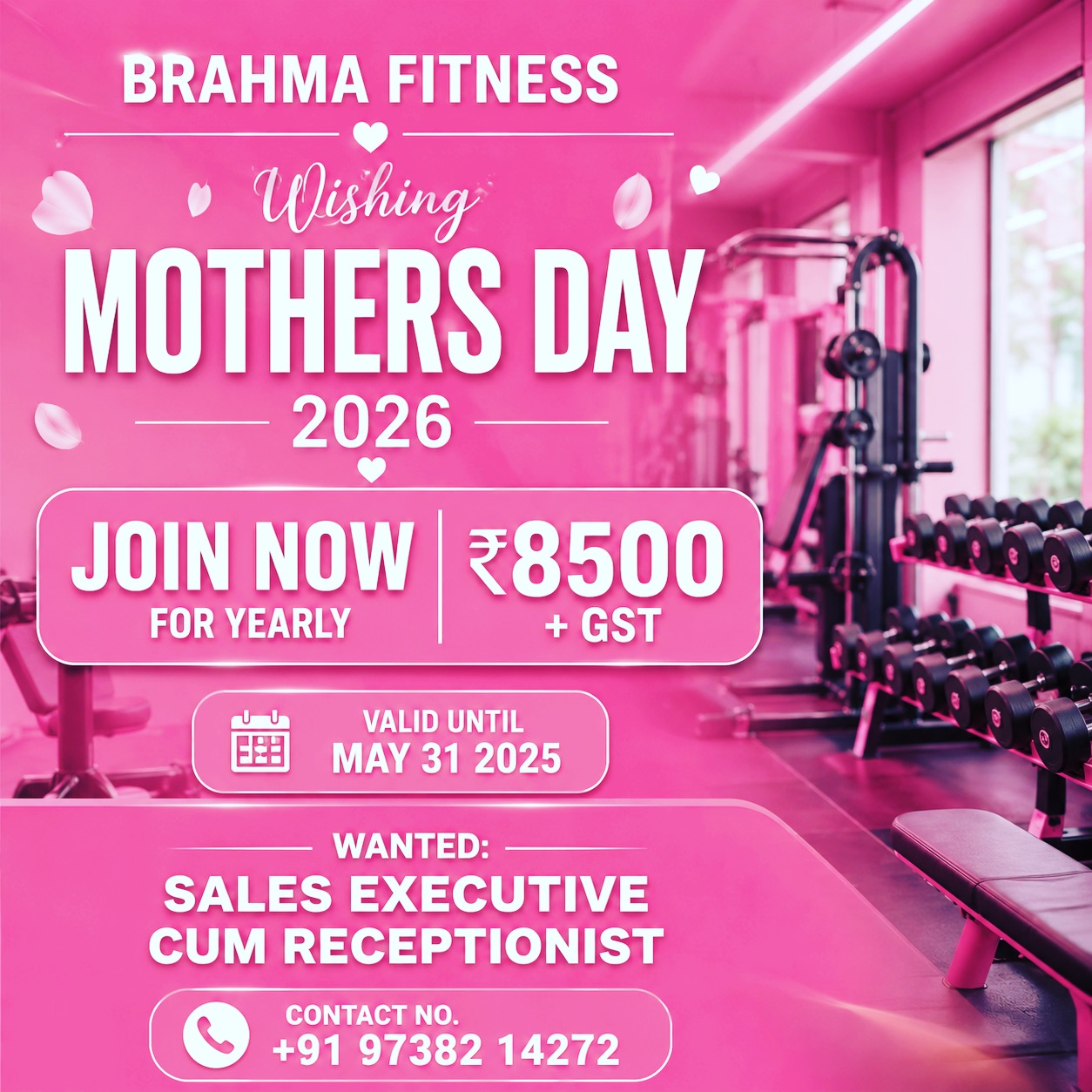 Brahma Fitness Club Facebook ad: Happy Mother’s Day 2026 �Celebrate strength, love, and…
