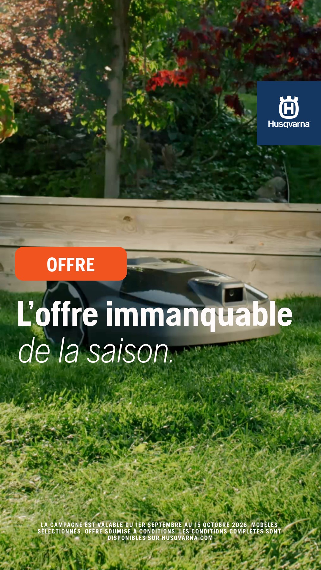 Husqvarna Facebook ad: Offre à durée limitée