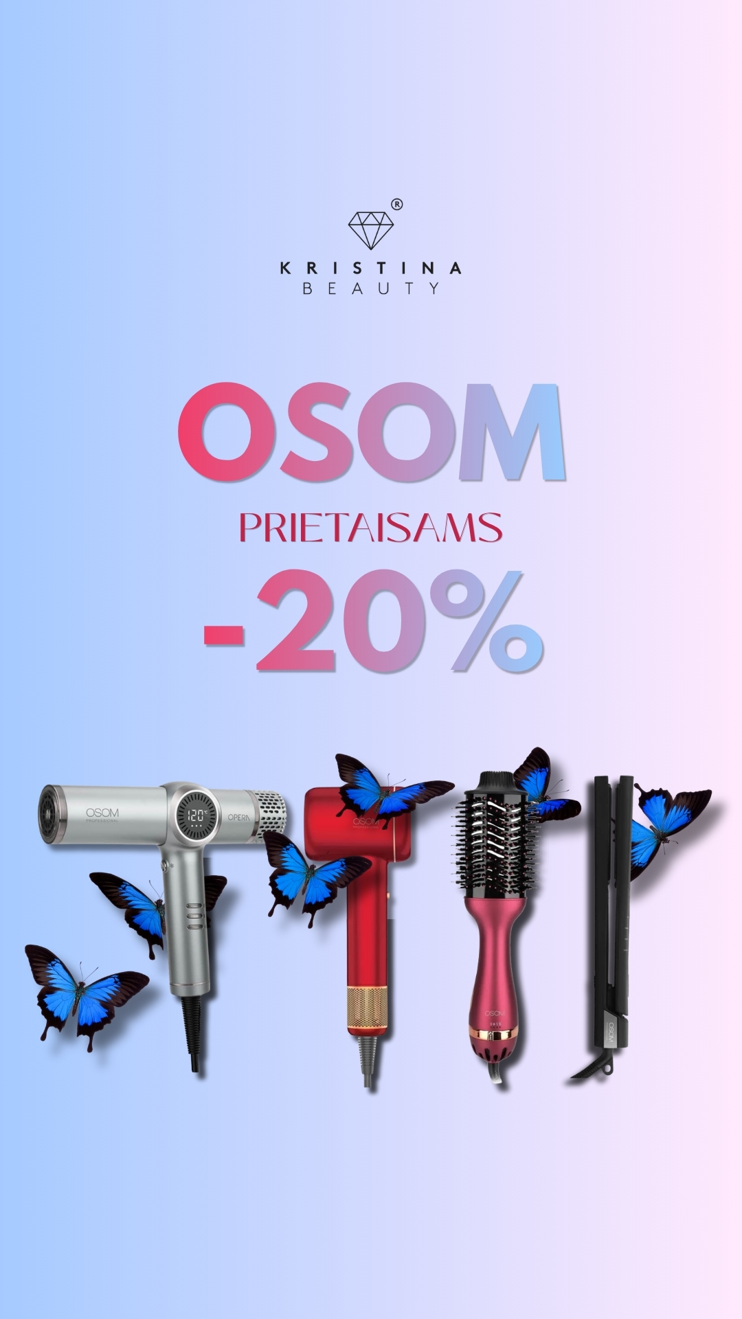 Kristina Beauty Facebook ad: Laikas atsinaujinti su OSOM
