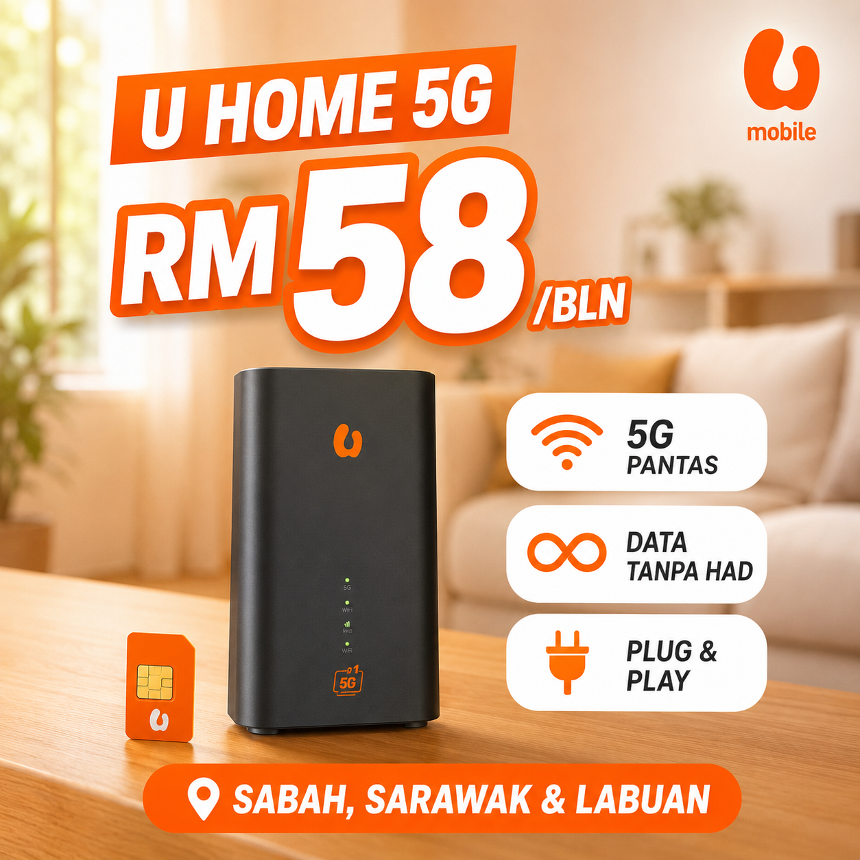 Fast Internet Solution Facebook ad: Promosi Terhad Utk Borneo- RM58