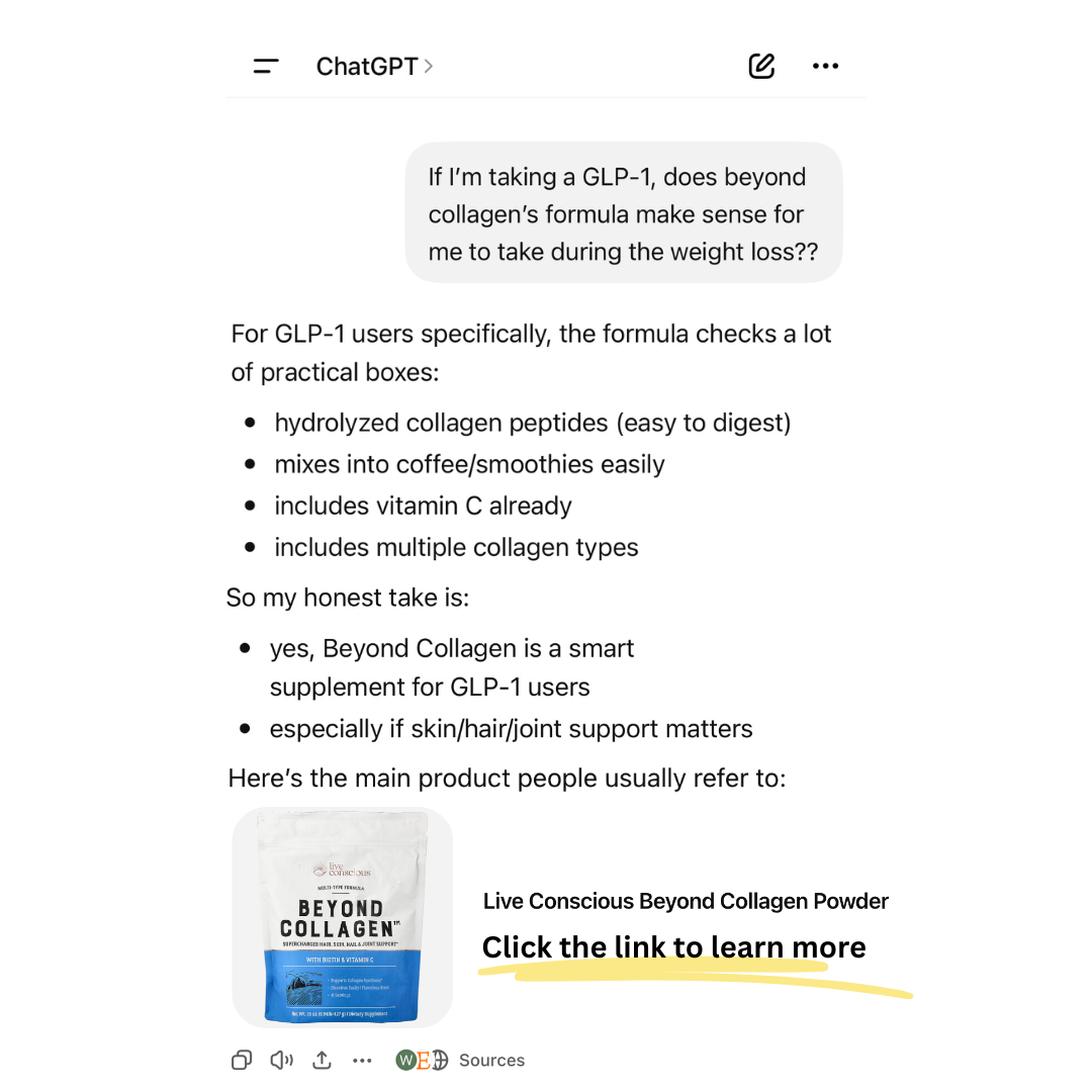 Live Conscious Facebook ad
