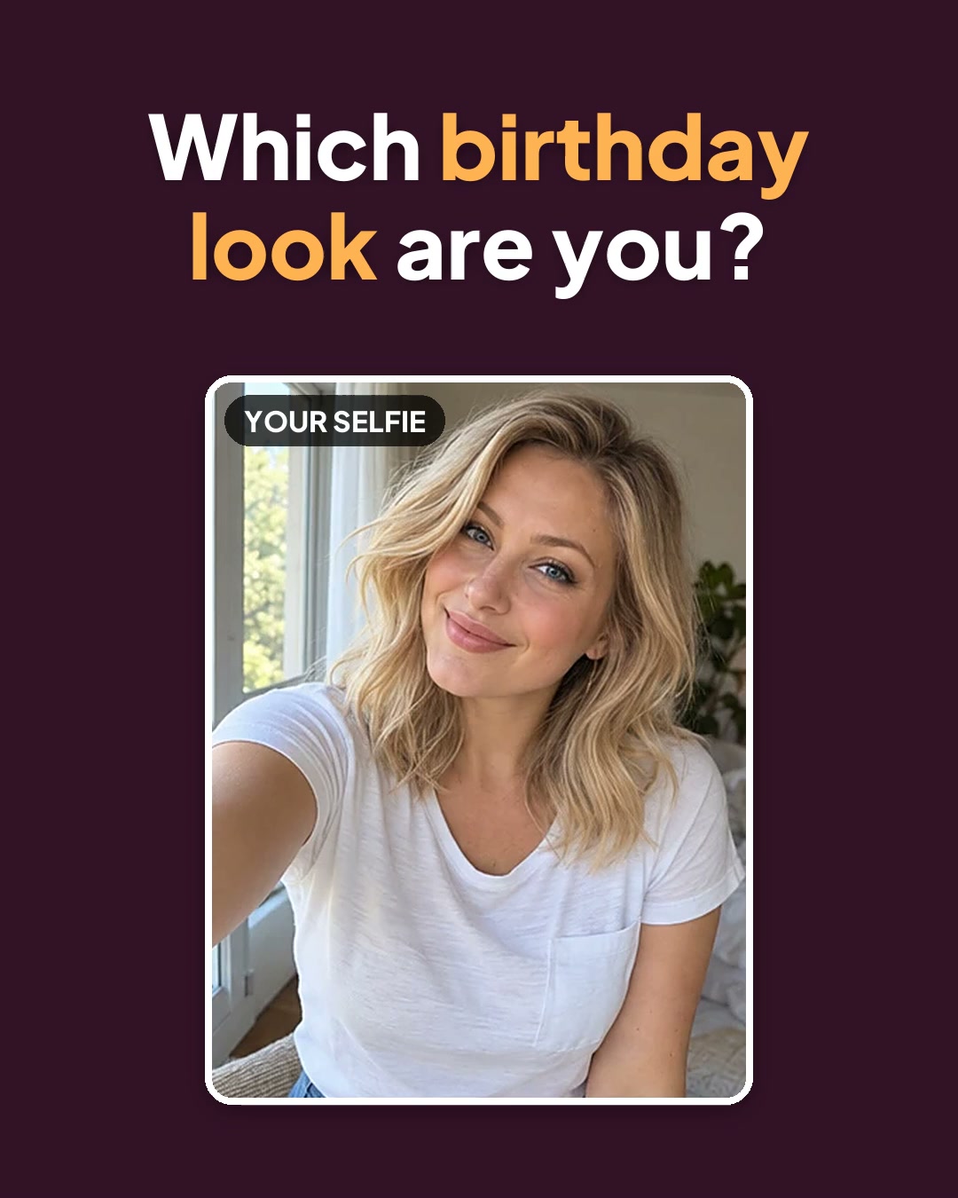 Aragon.ai Facebook ad: 3-4 Selfies. A Whole Birthday Shoot.