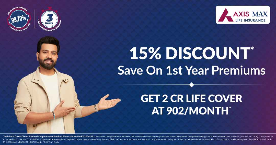 Axis Max Life Insurance Facebook ad